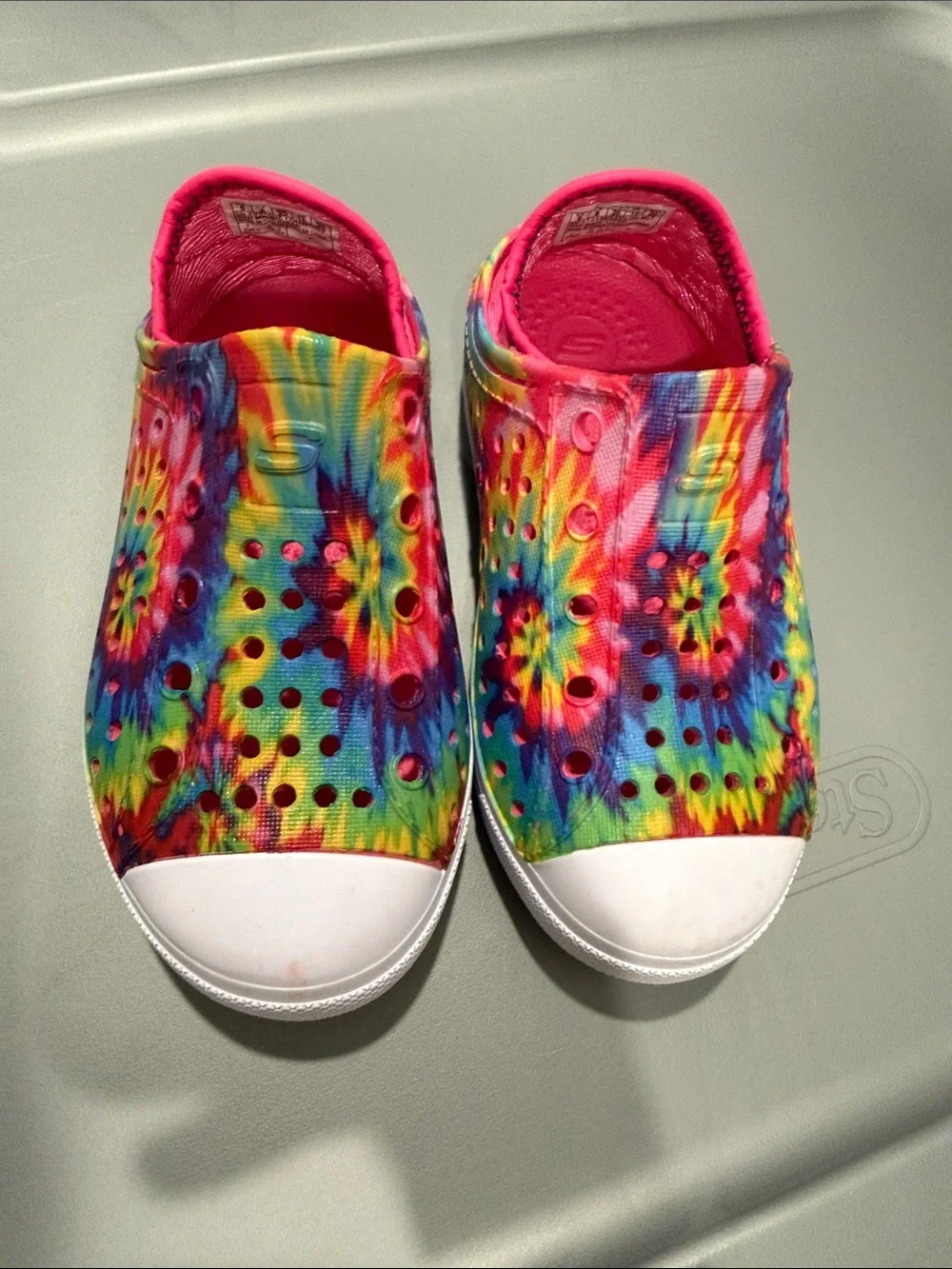 Kids Tie-Dye Slip-On Clogs - Bright Multi
